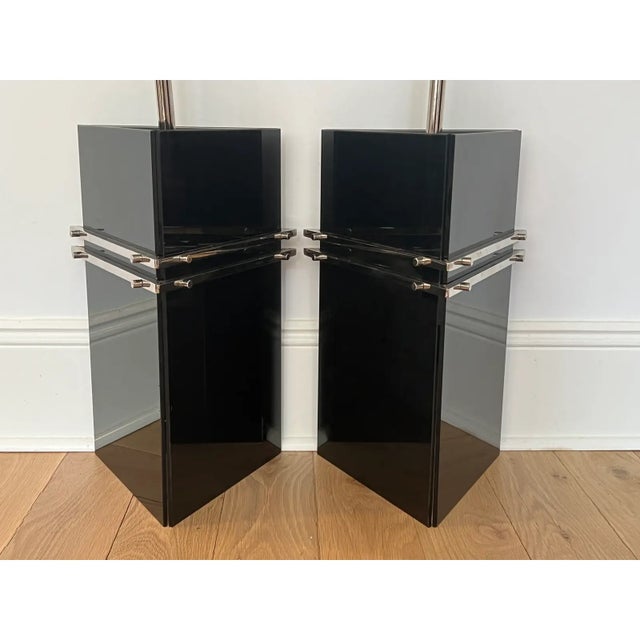 1920s Hungarian Art Deco Smoked Glass Pendant Lights - a Pair For Sale - Image 11 of 11