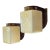 Pair Vintage Art Deco Light Old Lamp Wall Sconces Fixture Brass & Cube Cream Milk Glass Shade Lamp Ship Light For Sale