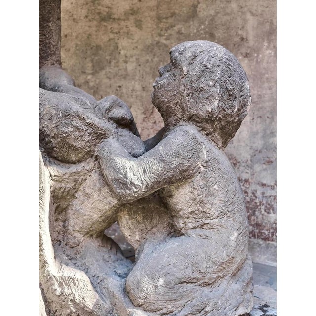 Liberec Artist, Mother with Child, 1930s, Sandstone For Sale - Image 6 of 18