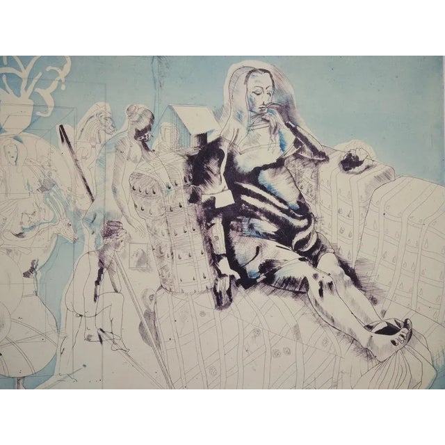 Jorge Castillo, Composition, 1972, Engraving For Sale - Image 7 of 7