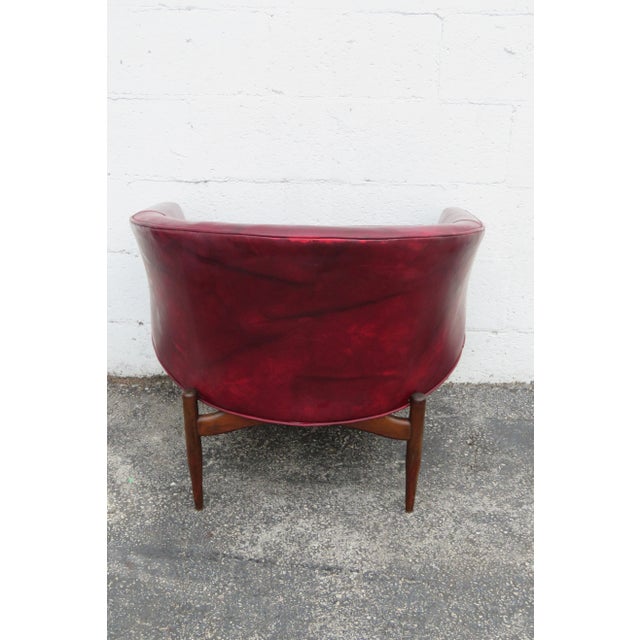 Mid 20th Century Lawrence Peabody Mid Century Modern Sculptural Barrel Lounge Chair 6031 For Sale - Image 5 of 15