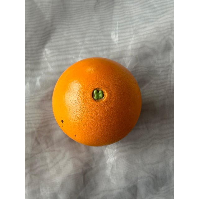 1940s Art Deco Glass Orange Fruit Shaped Perfume Box For Sale - Image 5 of 11