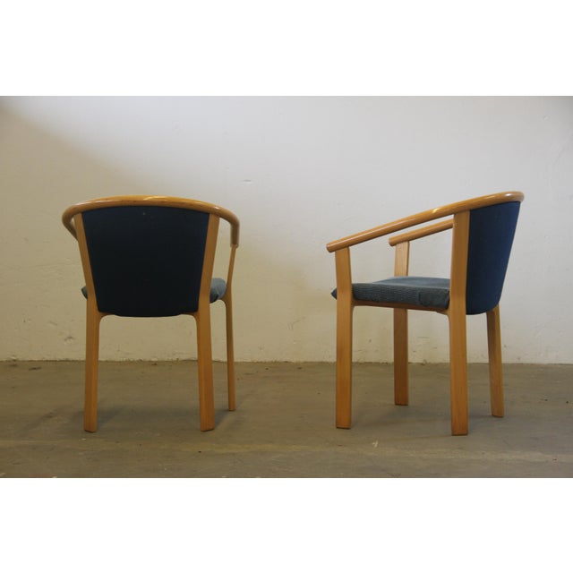Beech Wood Dining Chairs by Rud Thygesen & Johnny Sørensen for Magnus Olesen, 1980, Set of 4 For Sale - Image 6 of 17
