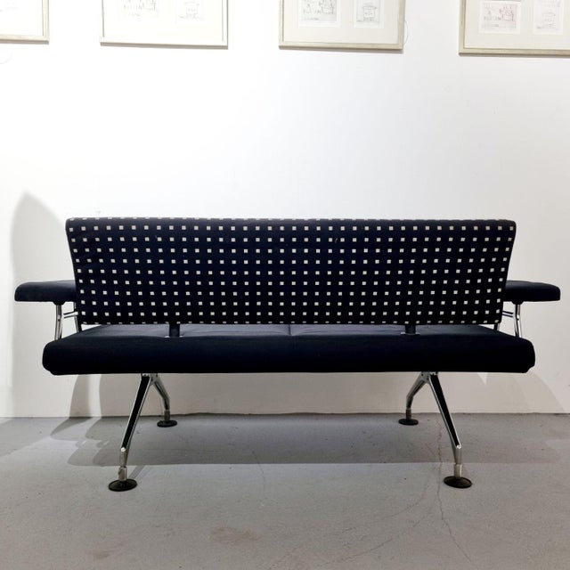 Modern Vintage Italian Two-Seater Sofa by Antonio Citterio for Vitra, 1980s For Sale - Image 3 of 17