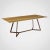 Trapeze Tr4 Dining Table in Travertine by Nicola Di Froscia For Sale - Image 9 of 9