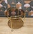 Round Gilt Chrome-Plated and Smoked Glass Serving Trolley, 1970s For Sale - Image 6 of 7