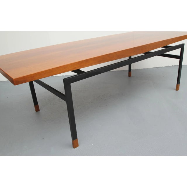 Wood Vintage Coffee Table in Walnut, 1960s For Sale - Image 7 of 9
