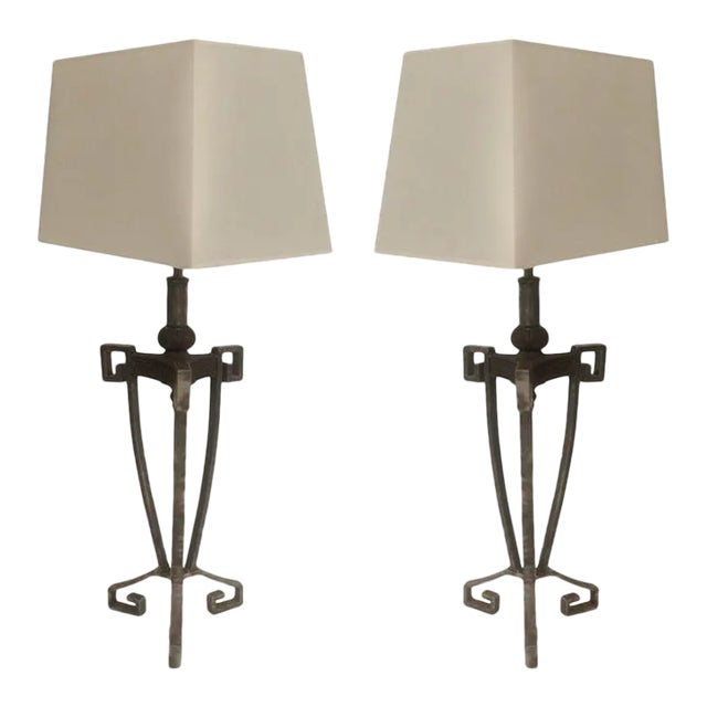 Pair of 1970s Hand Crafted Table Lamps After Arturo Pani For Sale