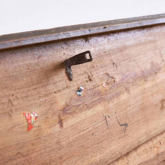 Vintage Wood Chest, Early 1900s For Sale - Image 9 of 18