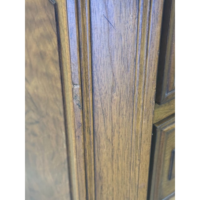 Late 20th Century Karges Burled Walnut French Regency Dresser For Sale - Image 11 of 12