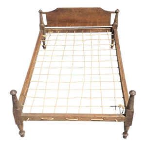 Antique Classical American Doll Rope Bedframe