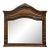 Kevin Charles Cherry Contemporary Traditional Empire Style 49" Arched Mirror For Sale