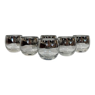 Vintage Dorothy Thorpe Style Roly Poly Glasses, Set of 6 For Sale