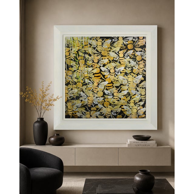 Lola Vitelli, Aria di Miele, 2021, Mixed Media on Canvas, Framed For Sale - Image 10 of 11
