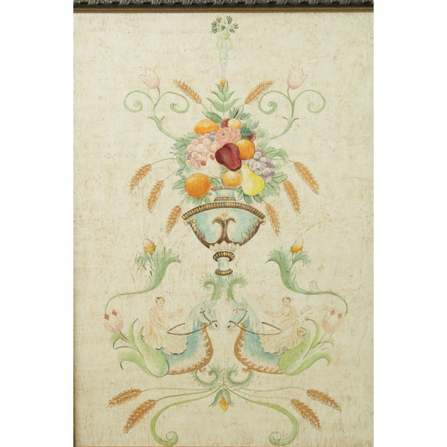 Neoclassical Style Painting, Custom Framed For Sale - Image 9 of 13