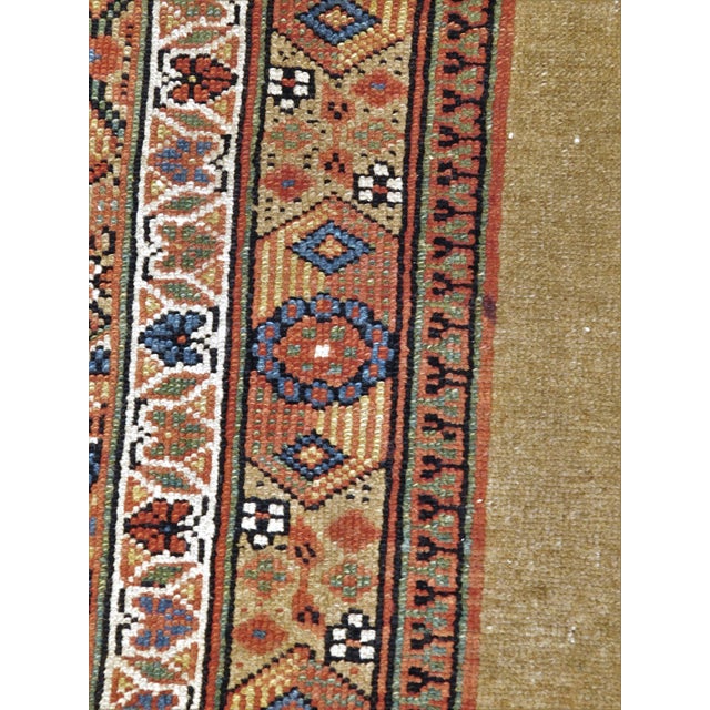 Early 1900 Antique Hand Knotted Persian Sarab Runner Rug. 3'x 16' For Sale - Image 4 of 12
