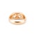 Late 20th Century Late 20th Century Unisex Vintage 14k Yellow Gold Gia 3.75ct Two Bezel Set Diamond Cocktail Ring, Size 9 For Sale - Image 5 of 9