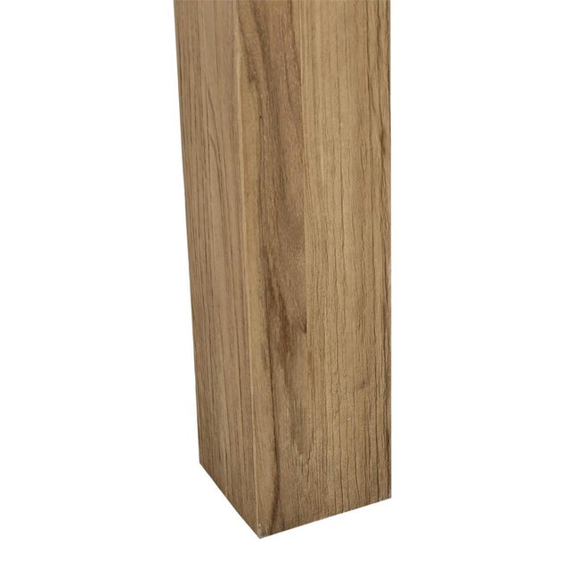 Beige Rustic Scandinavian Teak Dining Table For Sale - Image 8 of 13