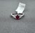 1.09 Ct Ruby & Diamond Ring Size 7 For Sale - Image 4 of 9