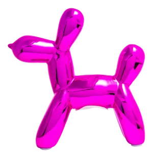 Interior Illusions Plus Hot Pink Mini Ceramic Dog Piggy Bank - 7.5" tall