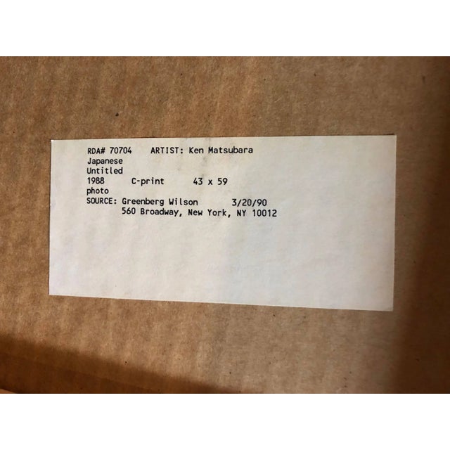 Ken Matsubara, Vintage Large Scale C Print Untitled Abstract Photograph, 1988 For Sale - Image 4 of 5