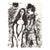1963 Marc Chagall Original Lithograph the Clown in Love For Sale