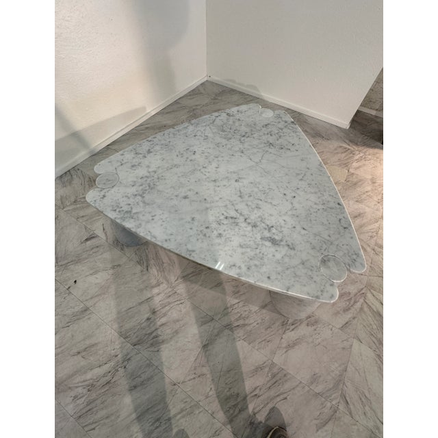 White Oversize Angelo Mangiarotti Eros Series Italian Coffee Table 1971 For Sale - Image 8 of 9