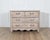 French 18th Century French Louis XV Bleached Oak Curved Commode with Parquet Top For Sale - Image 3 of 9
