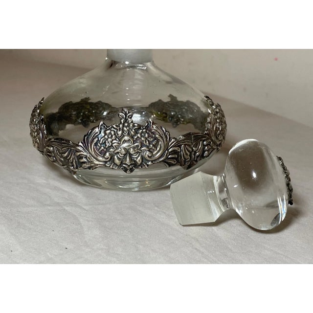 Antique Ornate Victorias Sterling Silver Figural Perfume Scent Cologne Bottle For Sale - Image 10 of 13