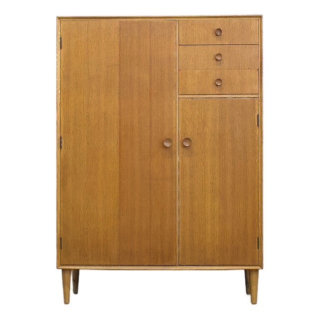 Vintage Oak Compact Wardrobe from Meredew, 1960s For Sale