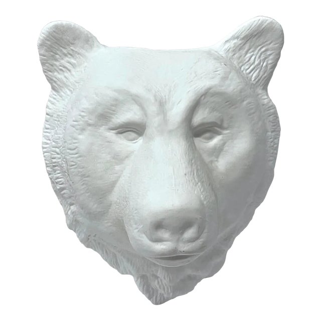 Vintage Bone China Bear Face Hanging Light For Sale