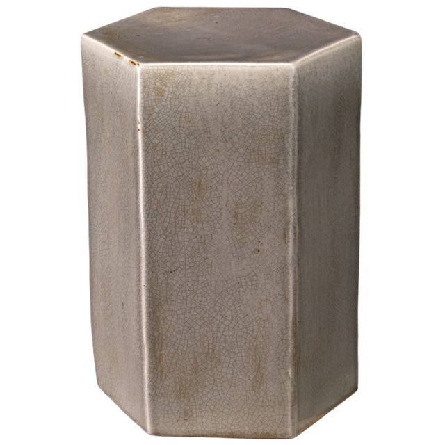Contemporary Jamie Young Porto Side Table in Gray, Large For Sale - Image 3 of 12