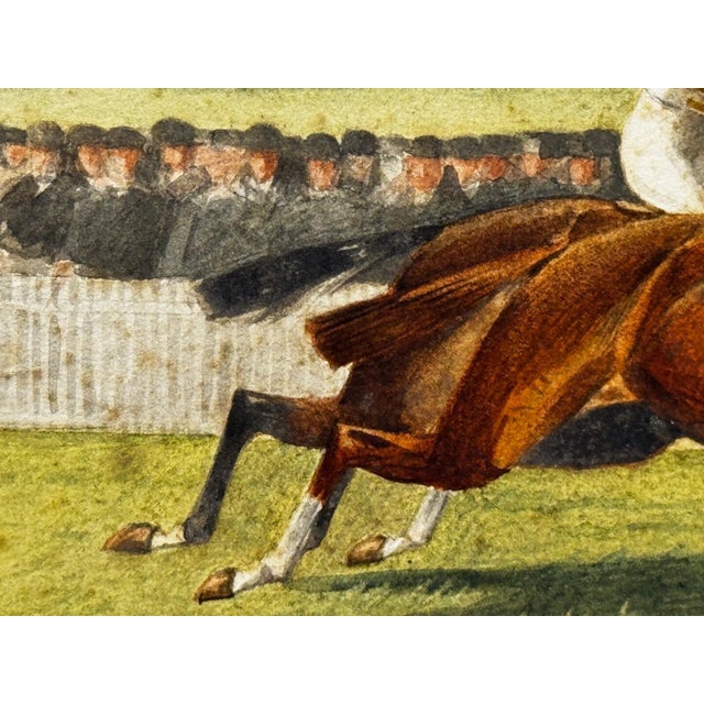 Edwardian Sporting Watercolour by Isaac James Cullin (1859–1942) the 1910 Two Thousand Guineas, Newmarket Neil Gow’s Classic Victory – Signed & Dated For Sale - Image 12 of 18