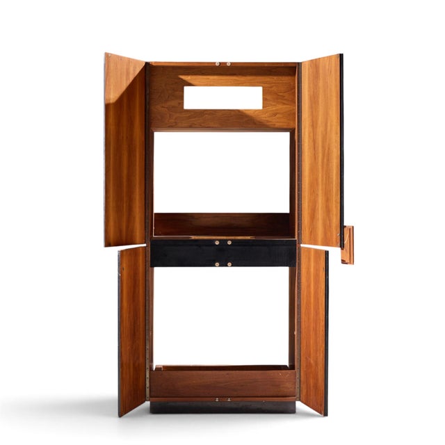 Richard Thompson for Glenn of California Mid Century Walnut Cabinet Armoire For Sale In Chicago - Image 6 of 6