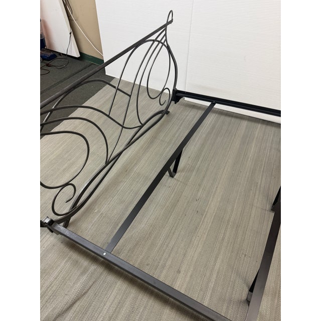 Traditional Queen Size Wesley Allen Melody Bed Frame For Sale - Image 3 of 12