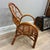 Traditional 1960s Mid-Century Pencil Reed Rattan and Bamboo Fan Back Chair For Sale - Image 3 of 5