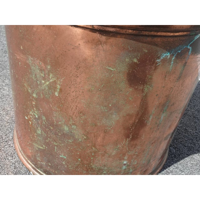 Antique Copper Milk Can by Lakeville Creamery Company 1898 for Ernest Swift Lh10 For Sale - Image 12 of 12