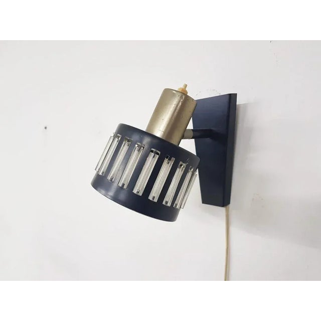 Metal Small Vintage Dutch Wall Light, 1960s For Sale - Image 7 of 9
