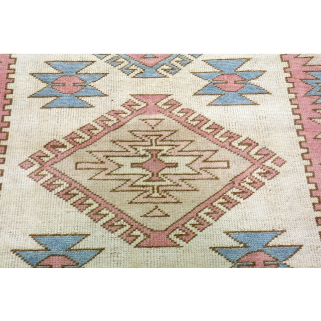 Turkish Vintage Turkish Anatolian Hand Knotted Wool Rug, 3'9''x6'2" For Sale - Image 3 of 4