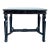 Late 20th Century Distressed Painted Egyptian Revival Style Console Table With Inset Glass For Sale