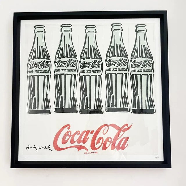 Andy Warhol, Coca-Cola, Lithograph, 2000s, Framed For Sale - Image 4 of 5