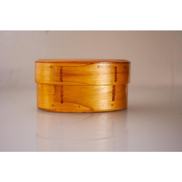 Vintage Swedish Bent Wooden Tine Box, 1920s For Sale - Image 12 of 12