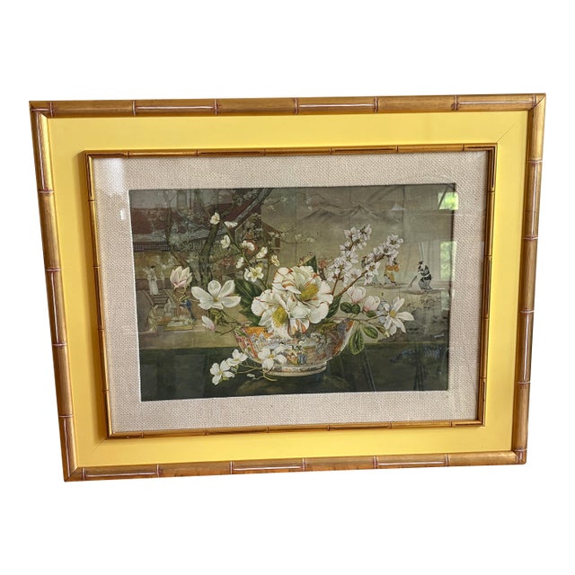 1970s The China Bowl, Framed Painting by Dimitry Alexandroff For Sale
