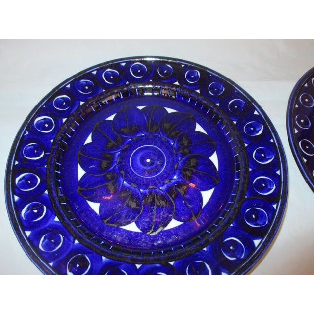 Ink Blue Valencia by Arabia of Finland Circa 70s- A Group of 67 For Sale - Image 8 of 11