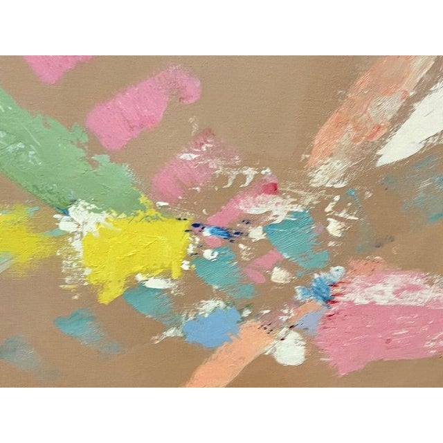Large Signed Post Modern Abstract Expressionist Painting 1980's For Sale - Image 9 of 18
