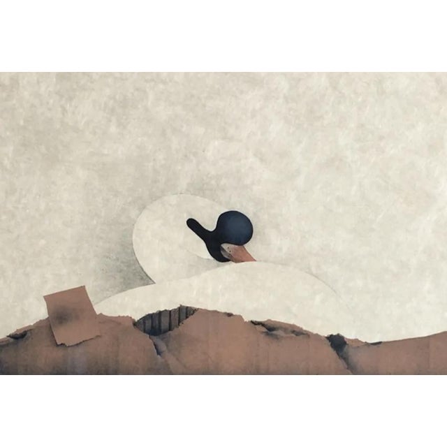Modern Jean-Paul Donadini, Le cygne dans le carton, Lithograph For Sale - Image 3 of 7