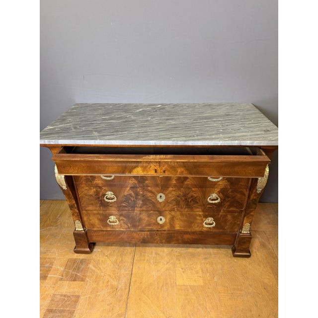 Restoration Walnut Chest of Drawers For Sale - Image 4 of 11