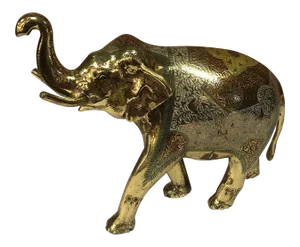 Vintage Brass Elephant Figurine