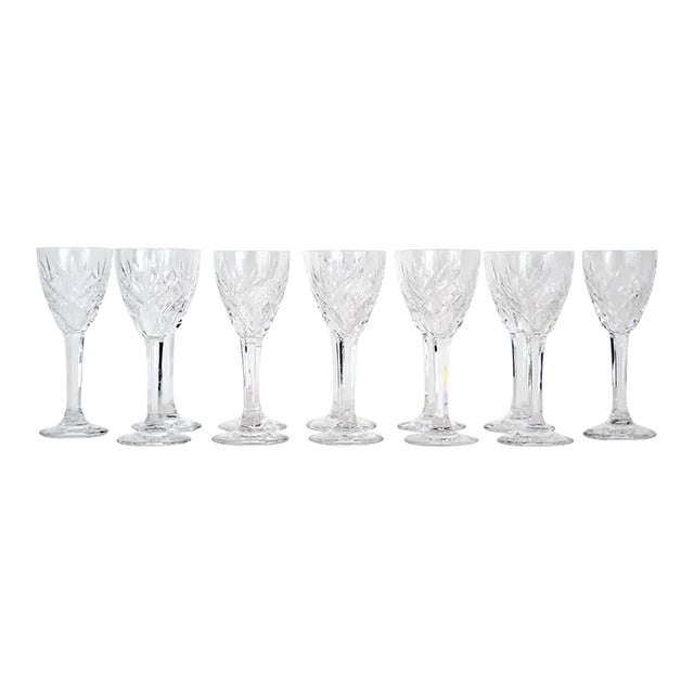 Late 20th Century Saint Louis Crystal Tableware / Barware Service- Set of 12 For Sale
