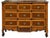 French Louis XV Style Carved Fruitwood Block Front Chest / Commode by Henredon For Sale - Image 9 of 10